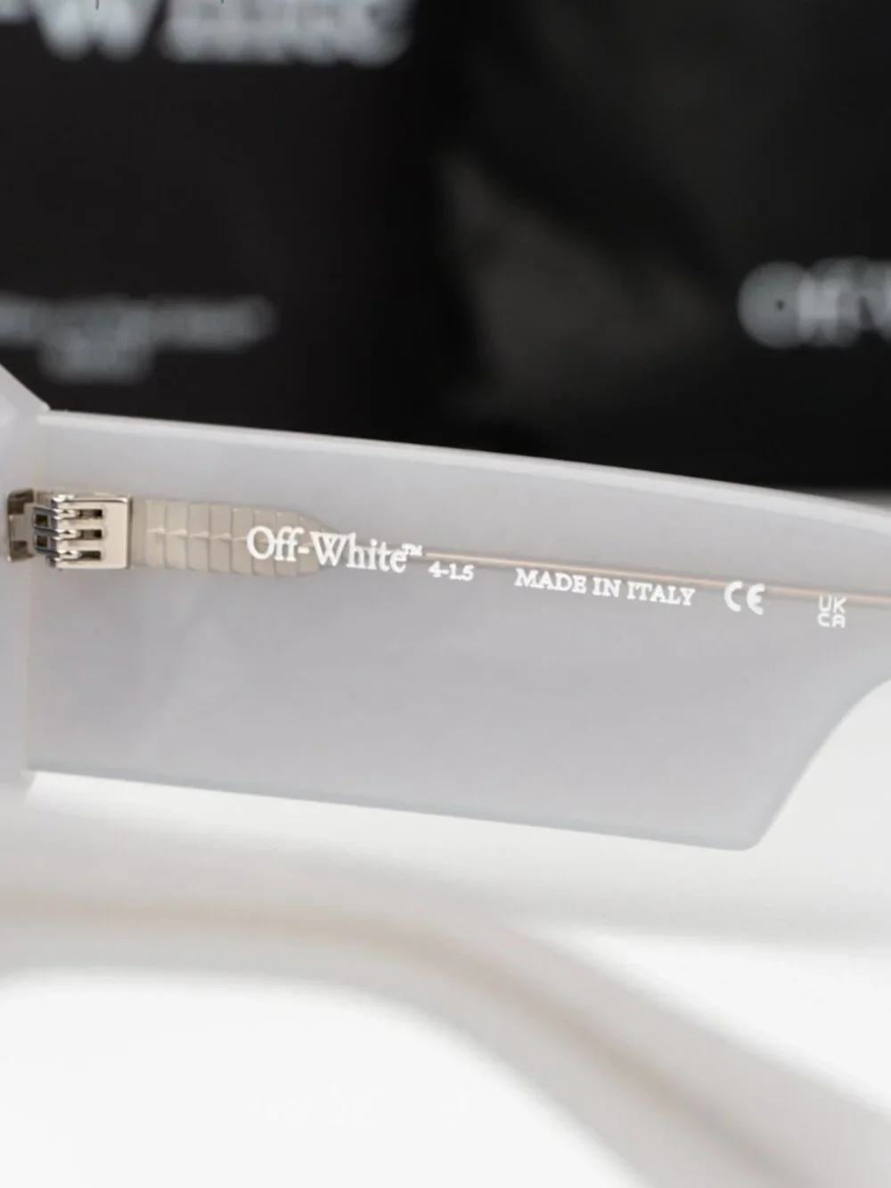 Off-White TROY Women Sunglasses Grey Blue Rectangle OERI140 0945 NEW AUTHENTIC